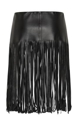 St. Agni St. Agni Fringe Belt Skirt