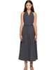 St. Agni St. Agni Gray Halter Circle Hem Midi Dress - 1