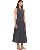 St. Agni St. Agni Gray Halter Circle Hem Midi Dress - 2