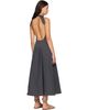 St. Agni St. Agni Gray Halter Circle Hem Midi Dress - 3