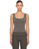 St. Agni St. Agni Gray Organic Cotton Ballerina Top - 1