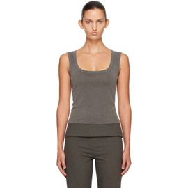 St. Agni St. Agni Gray Organic Cotton Ballerina Top