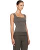 St. Agni St. Agni Gray Organic Cotton Ballerina Top - 2