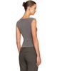St. Agni St. Agni Gray Organic Cotton Ballerina Top - 3