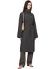 St. Agni St. Agni Gray Technical Cotton Cocoon Coat - 4
