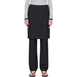 St. Agni St. Agni Gray Wool Skirt Trousers