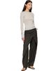 St. Agni St. Agni Gray Wrap Rouleau Trousers - 4