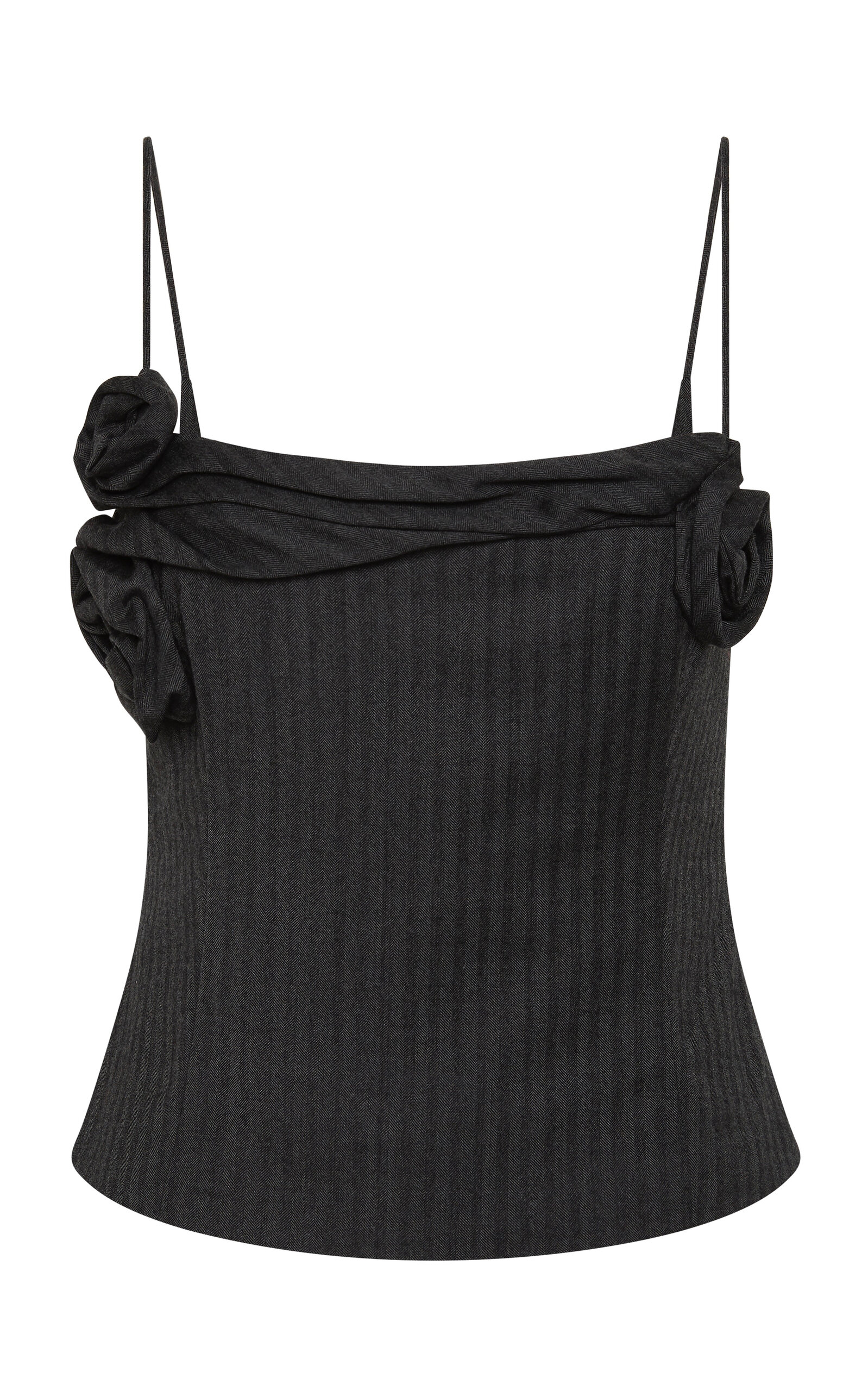 St. Agni St. Agni Herringbone WoolBlend Rosette Cami