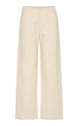 St. Agni St. Agni Iris Jacquard CottonBlend Minimal Pants