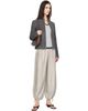 St. Agni St. Agni Off-White Silk Adjustable Balloon Lounge Pants - 4