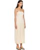St. Agni St. Agni Off-White Strapless Balloon Hem Maxi Dress - 2