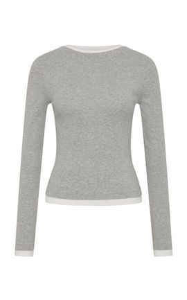 St. Agni St. Agni Organic Cotton Ballerina Layered LongSleeve Top