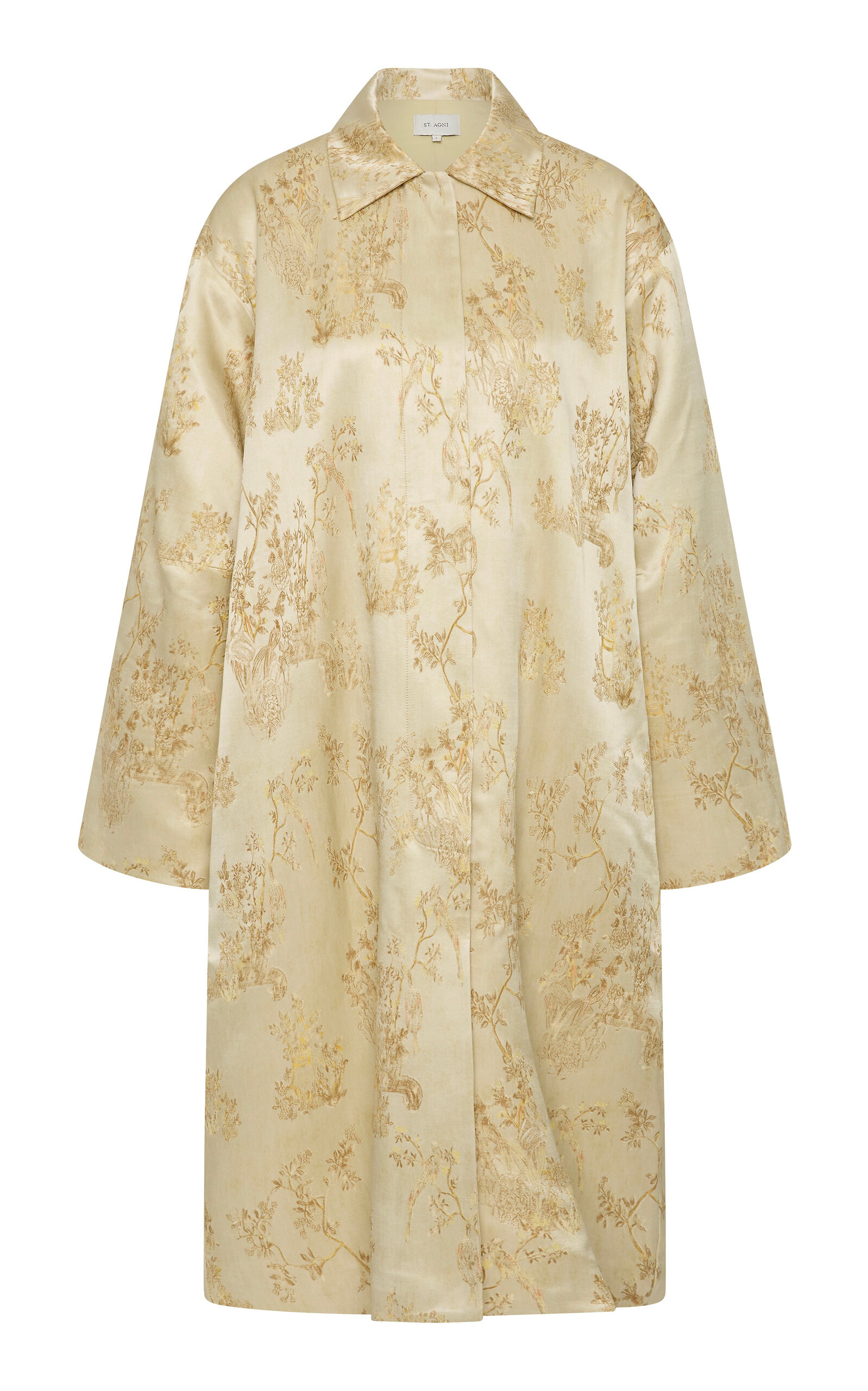 St. Agni St. Agni Ornate SilkWool Coat