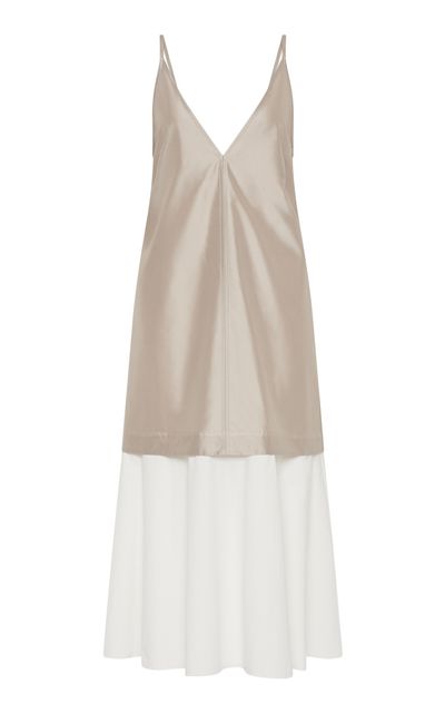 St. Agni St. Agni Paper Taffeta Silk Cotton Dress