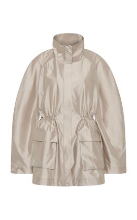 St. Agni St. Agni Paper Taffeta Silk Parka Jacket