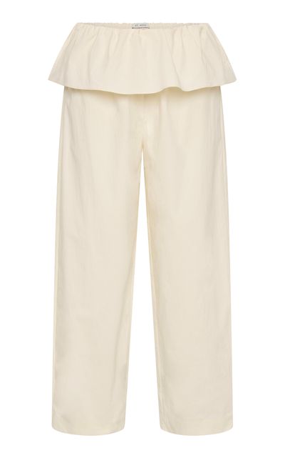 St. Agni St. Agni Peplum CottonBlend StraightLeg Pants
