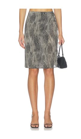 St. Agni St. Agni Savannah Silk Wrap Skirt
