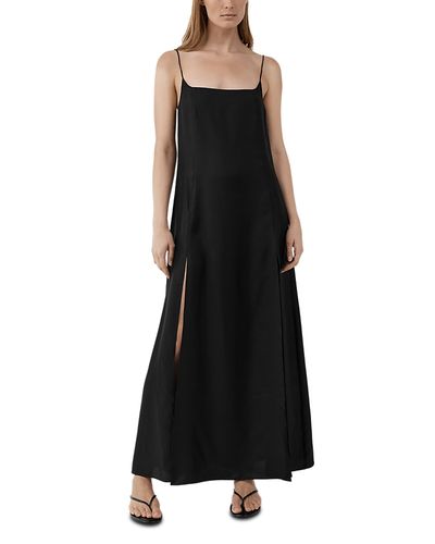 St. Agni St. Agni Silk Twill Cummerbund Dress