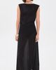 St. Agni St. Agni Stretch Silk Bateau Dress Black - 6