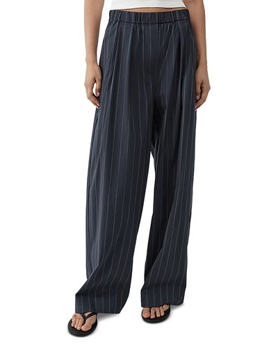 St. Agni St. Agni Stripe Relaxed Pleat Pants