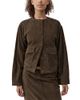 St. Agni St. Agni Suede Utility Cocoon Jacket - 1