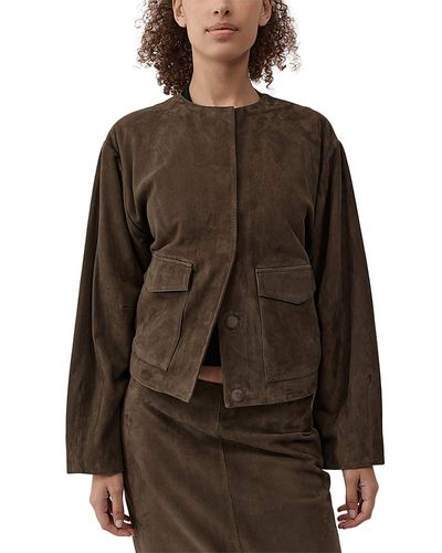 St. Agni St. Agni Suede Utility Cocoon Jacket
