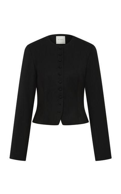 St. Agni St. Agni Tailored WoolBlend Button Jacket