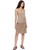 St. Agni St. Agni Taupe Suede Low Back Tie Top - 4