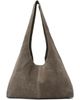 St. Agni St. Agni Taupe Suede Soft Bag - 1