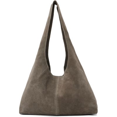 St. Agni St. Agni Taupe Suede Soft Bag