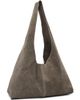 St. Agni St. Agni Taupe Suede Soft Bag - 2