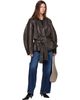 St. Agni St. Agni Taupe Suede Soft Bag - 4