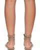 St. Agni St. Agni Taupe Suede Tie Up Sandals - 2