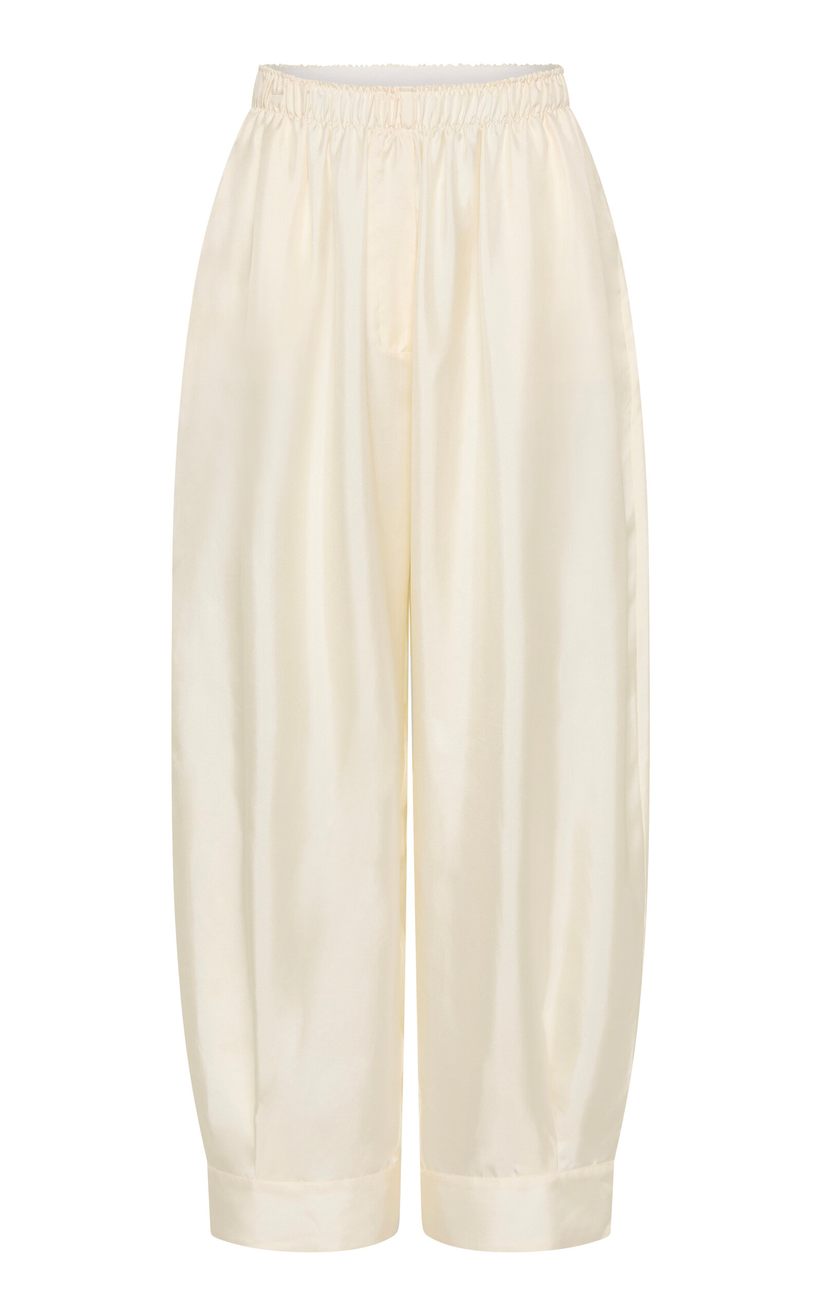 St. Agni St. Agni Twill Silk Balloon Leg Pants