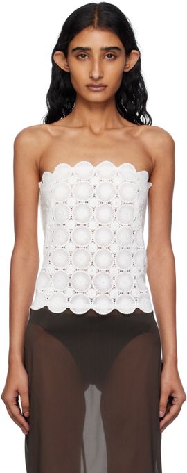 St. Agni St. Agni White Doily Top