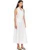 St. Agni St. Agni White Halter Circle Hem Midi Dress - 2