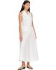 St. Agni St. Agni White Halter Circle Hem Midi Dress - 4