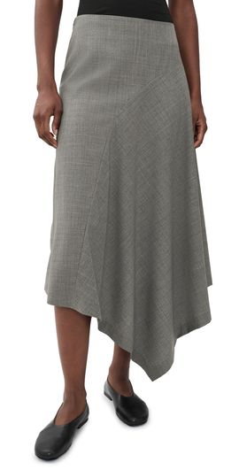 St. Agni St. Agni Wool Asymmetrical Skirt Pumice