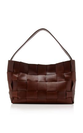 St. Agni St. Agni Woven Leather Large Tote Bag