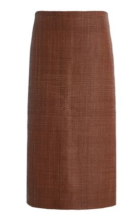 St. Agni St. Agni Woven Leather Skirt Exclusive