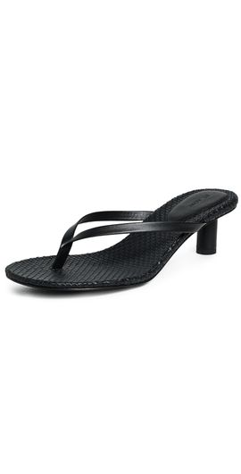 St. Agni St. Agni Woven Thong Heels Black