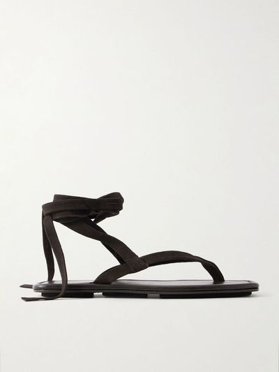 ST. AGNI Suede sandals