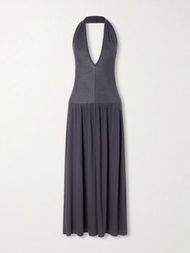 ST. AGNI TENCEL™ Lyocell halterneck midi dress