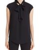 St. John Collection St. John Collection Tie Neck Double Silk Georgette Shell - 1