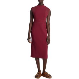 ST. JOHN ST. JOHN Cap Sleeve Stretch Cady Sheath Dress