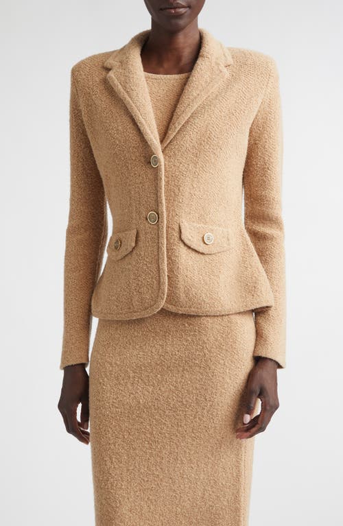 ST. JOHN ST. JOHN Cotton & Wool Blend Tweed Sweater Jacket