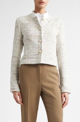 ST. JOHN ST. JOHN Côte d'Azure Tweed Crop Jacket