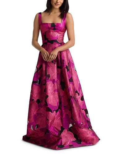 St. John St. John Floral Burnout Organza Gown