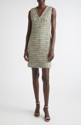 ST. JOHN ST. JOHN Forest Tweed Dress
