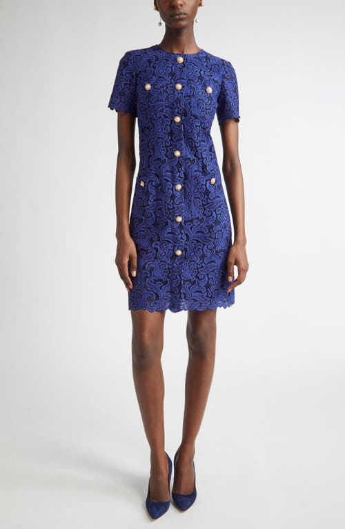 ST. JOHN ST. JOHN Guipure Lace Shift Dress
